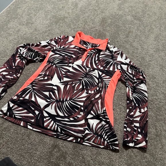 TAIL White Label women’s quarter button down‎ workout golf shirt size large - Picture 3 of 6